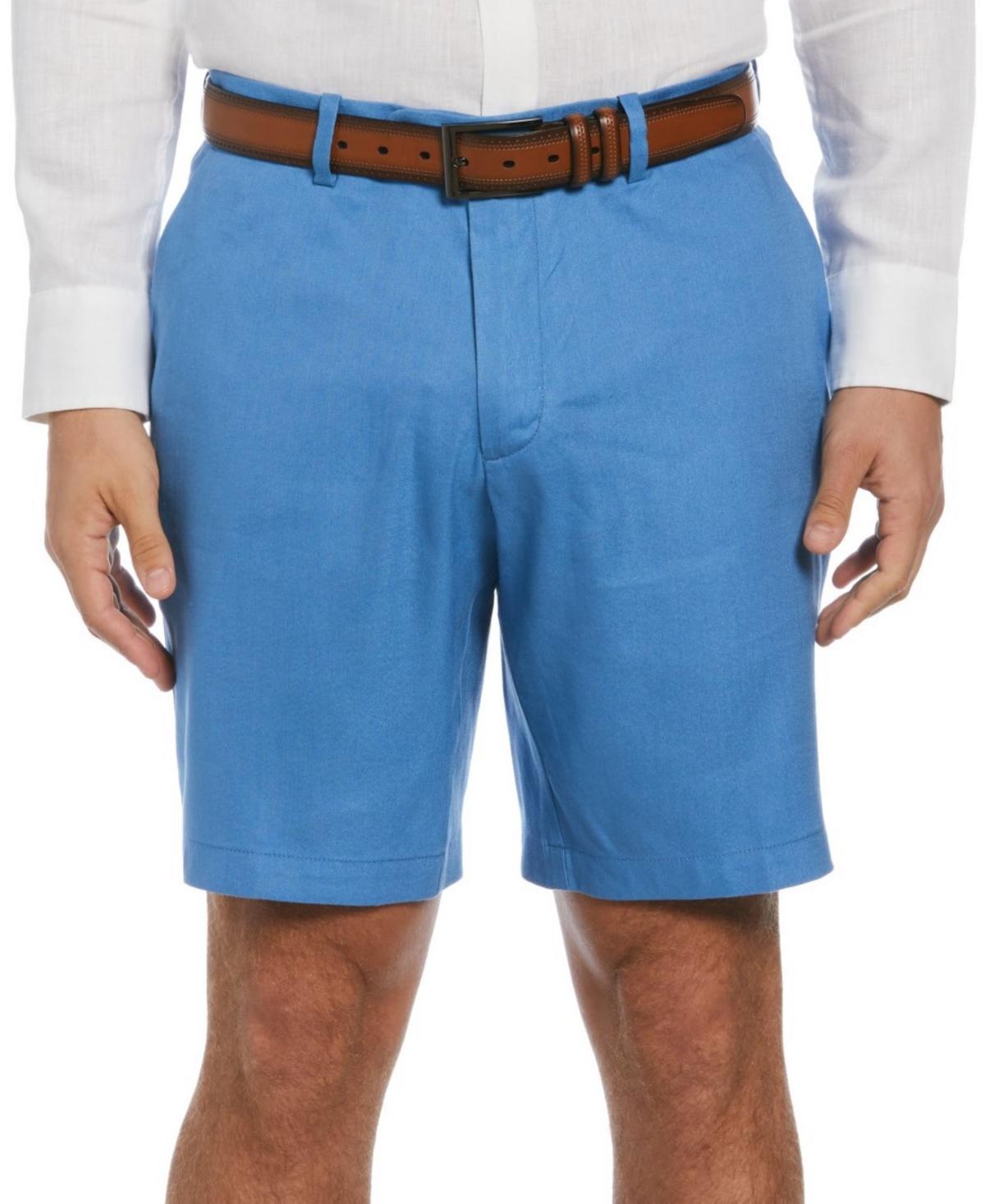 Cubavera Mens Flat Front 9 Linen Blend Shorts Product Image