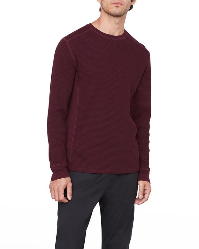 Mens Thermal Crewneck Long-Sleeve T-Shirt Product Image