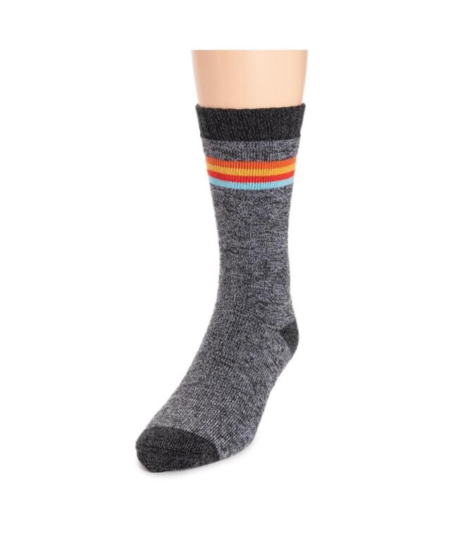 Muk Luks Mens Repreve Sock Black stripe Product Image