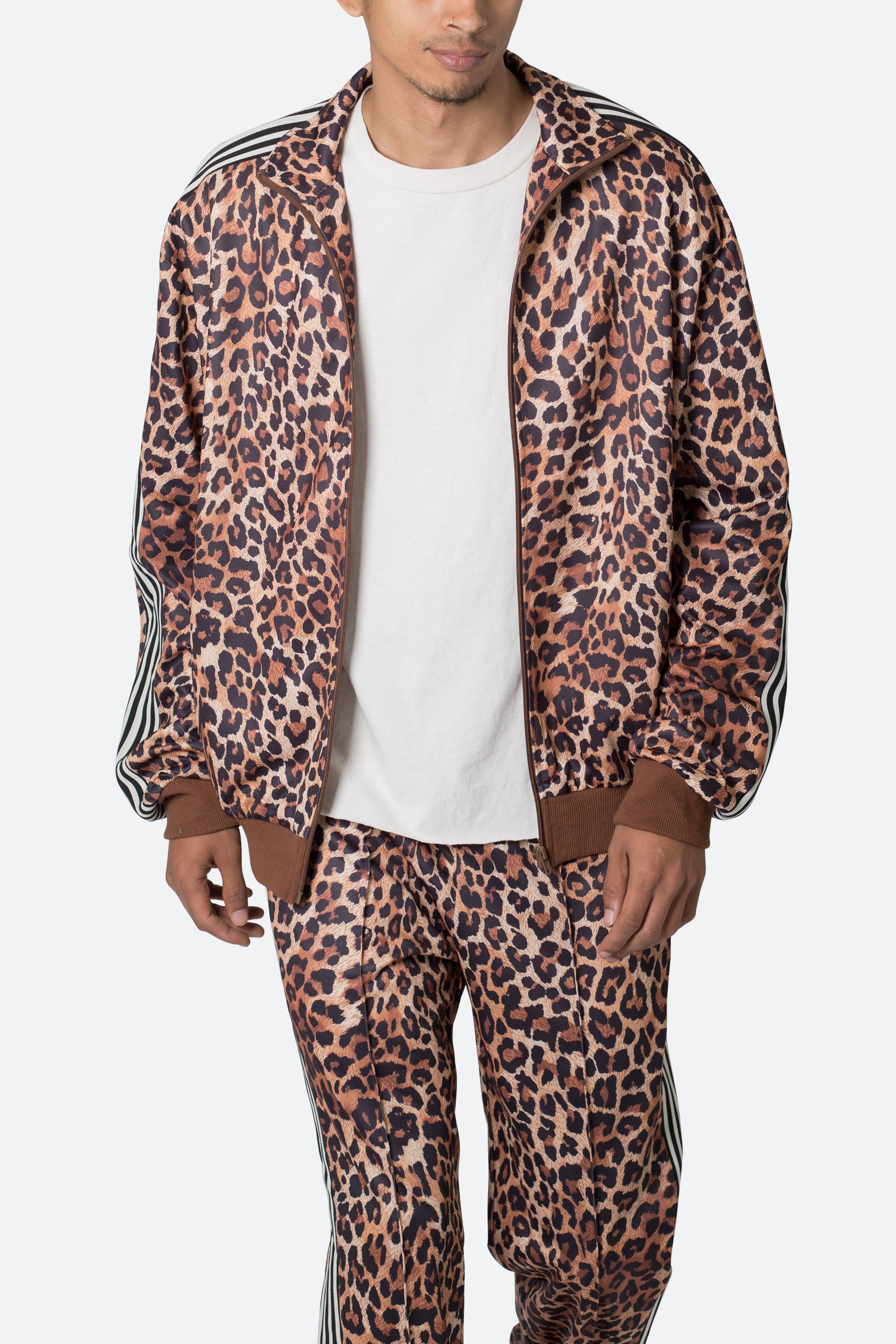 Leopard Track Jacket - Leopard Print Product Image