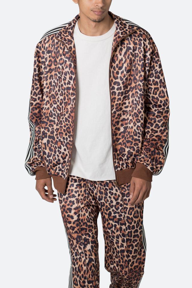 Leopard Track Jacket - Leopard Print Product Image