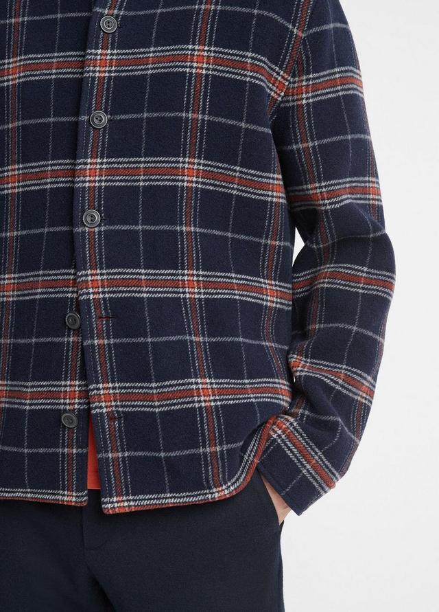 Plaid Wool-Blend Shirt Jacket Product Image