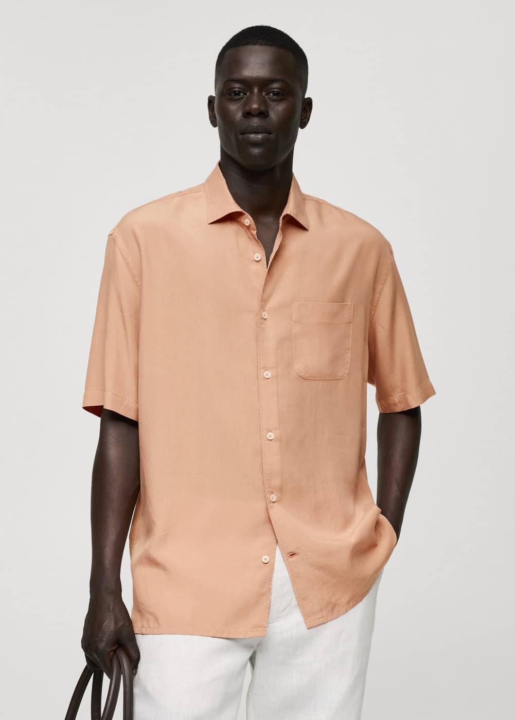 Mango Mens Relaxed-Fit Shirt Product Image