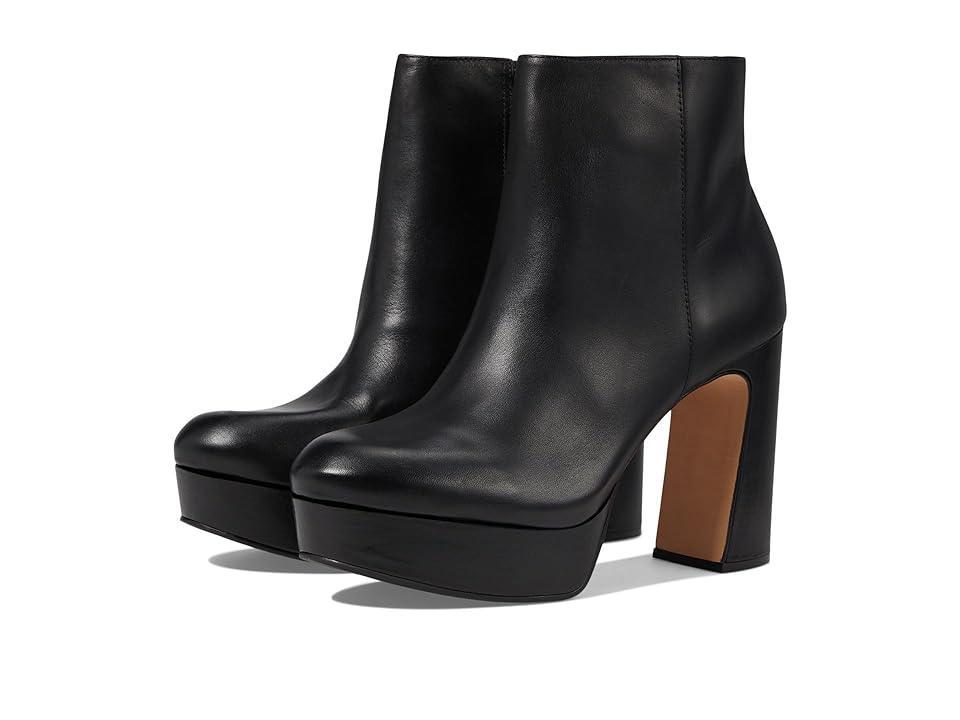 Womens Vera Leather Platform Booties Product Image