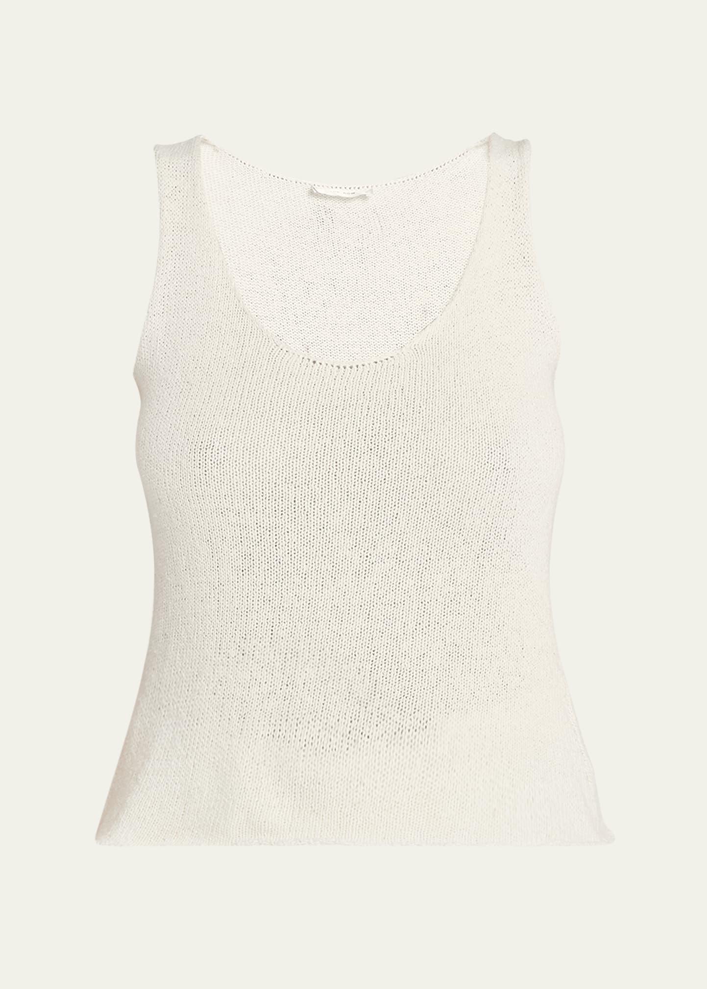 Womens Favana Silk Knit Tank Product Image