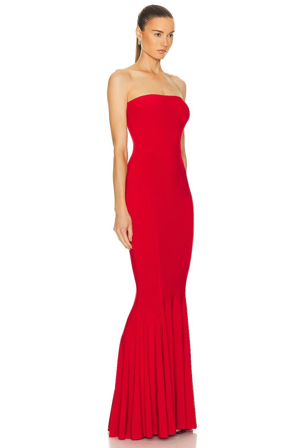 Womens Strapless Fishtail Gown Product Image