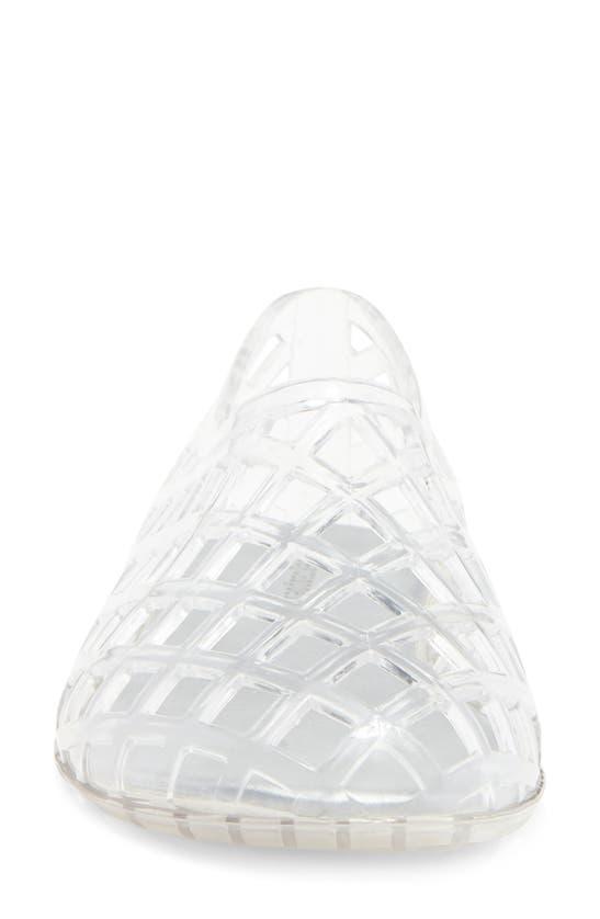 JEFFREY CAMPBELL Jellz Slip-on In Clear Silver Product Image