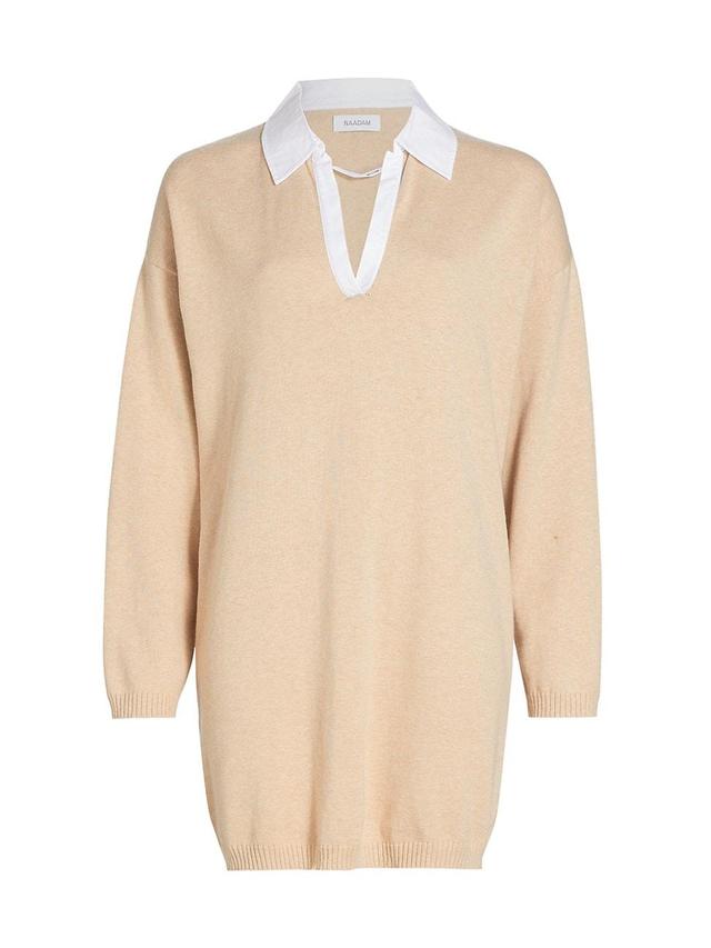 Hybrid Cashmere & Cotton Mini Sweater Dress Product Image