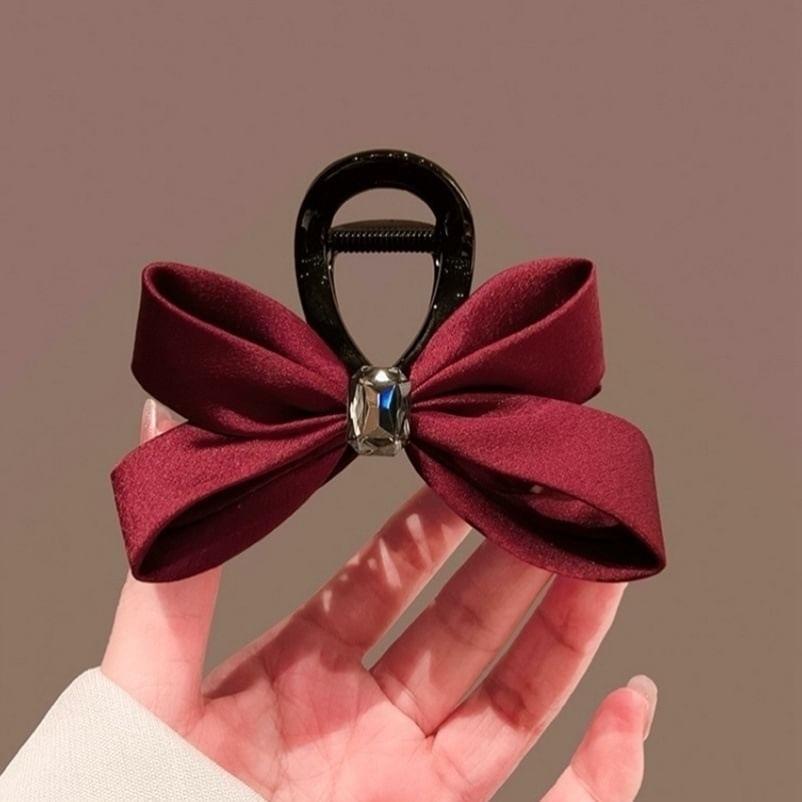 Bow Rhinestone Hair Claw Product Image