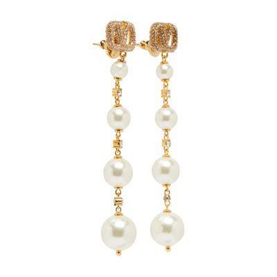 Vlogo Signature Pearl Earrings In Gold Product Image