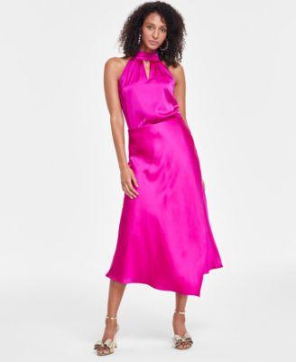 Women's Asymmetric Satin Skirt, Created for Macy's  Product Image