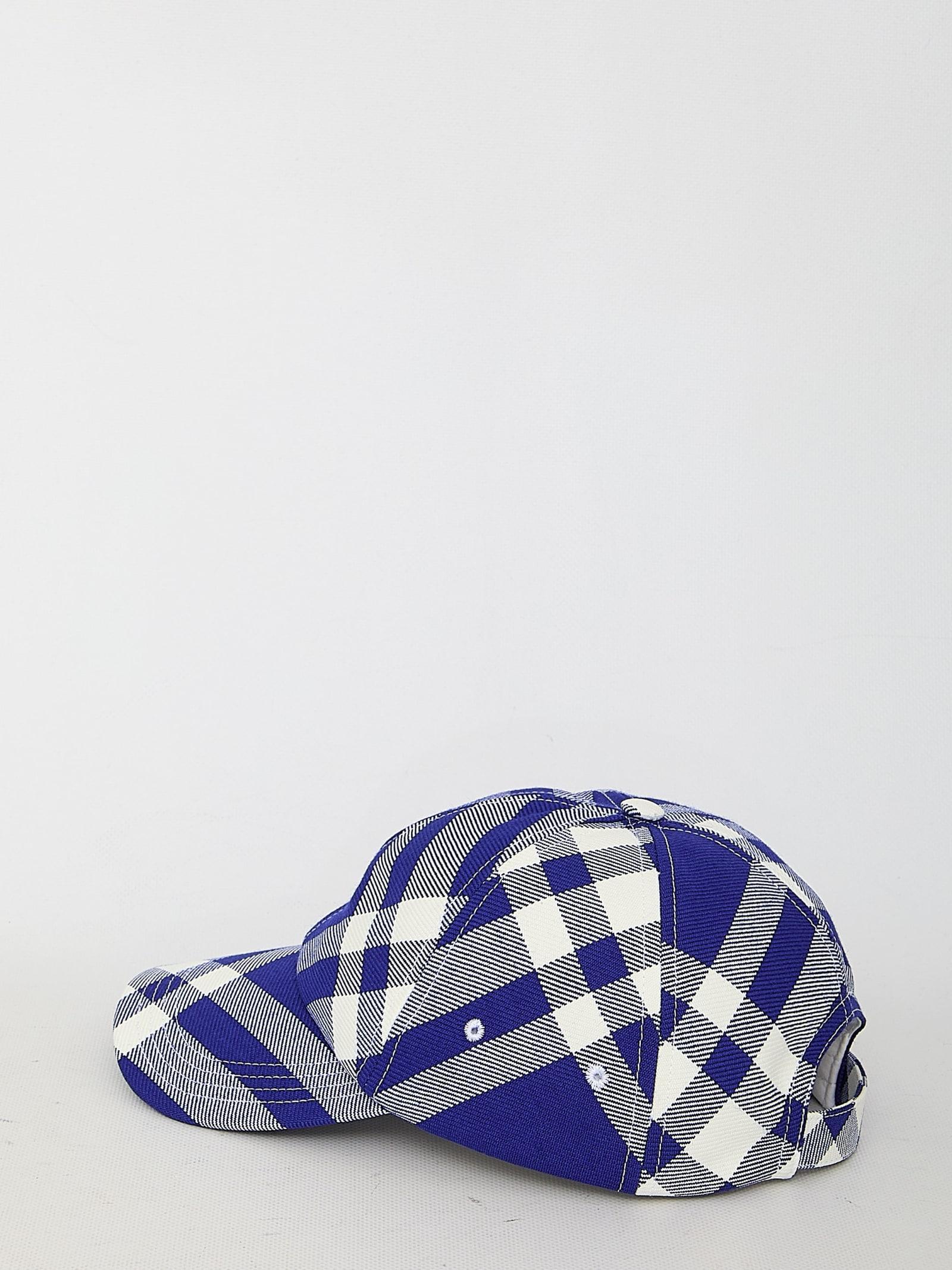 BURBERRY Men's Tartan Baseball Cap In Mixed Colours Product Image