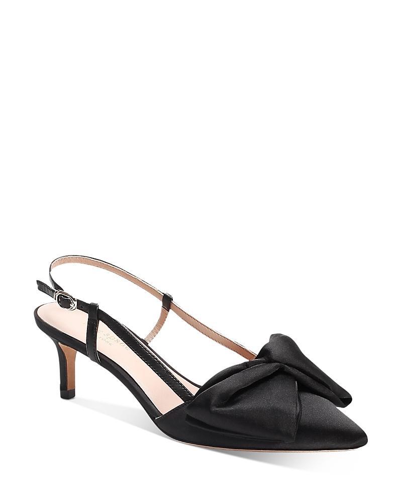 kate spade new york marseille bow pointed toe slingback pump Product Image