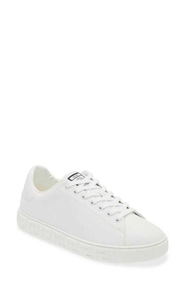 VERSACE Greca Sneaker In White Product Image