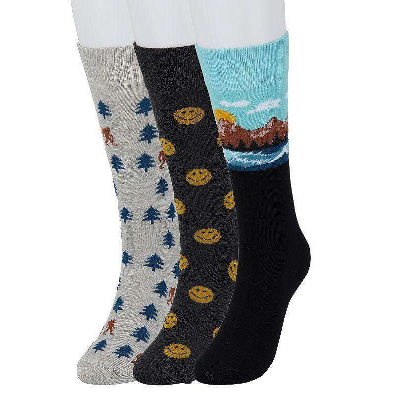 Mens Sonoma Goods For Life 3-pack Mixed Novelty Socks Product Image