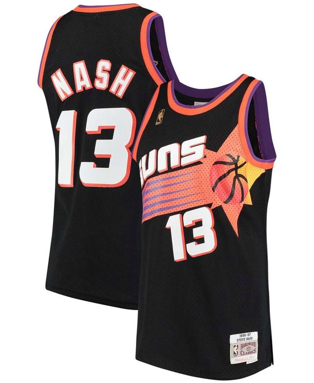 Mens Mitchell & Ness Steve Nash White Phoenix Suns 1996-1997 Authentic Hardwood Classics Swingman Jersey - White Product Image