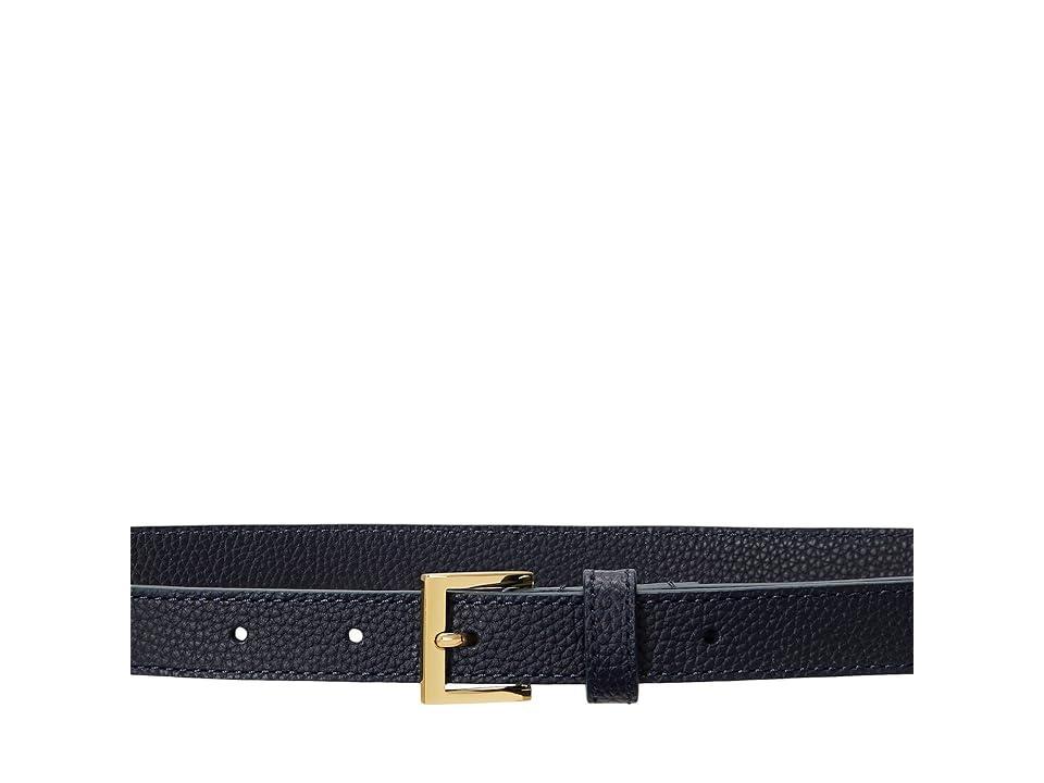 Lauren Ralph Lauren Womens Pebbled Leather Skinny Belt Product Image