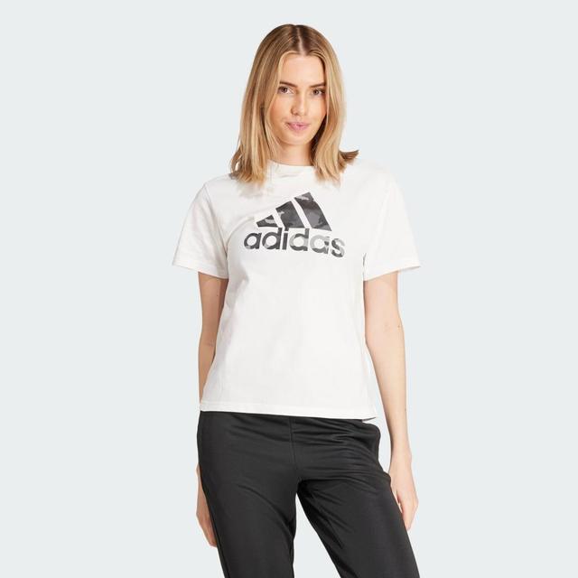 adidas Camo Graphic Tee White 2XL Womens Product Image