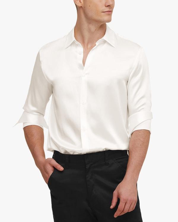 Mulberry Silk Basic Mens Shirt Product Image