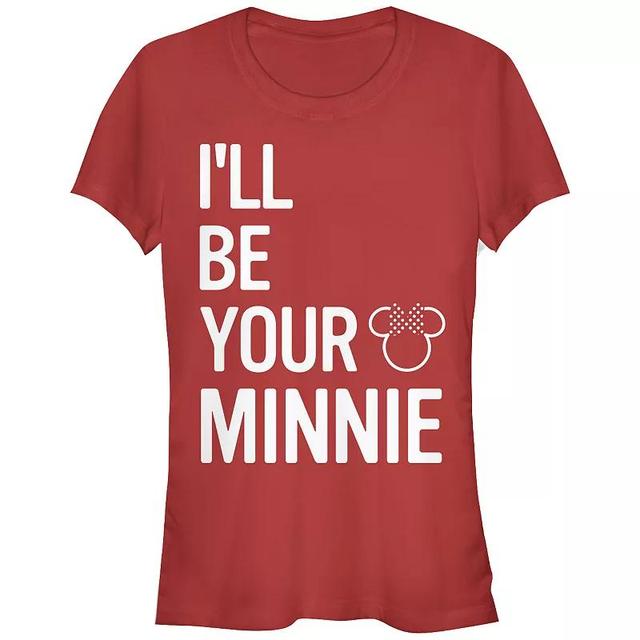 Disneys Minnie Mouse Ill Be Your Minnie Mouse Juniors Graphic Tee, Womens Product Image