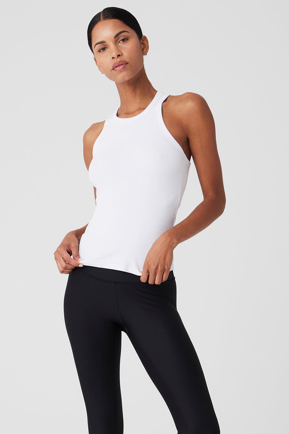 Ribbed Devoted Tank - White product image