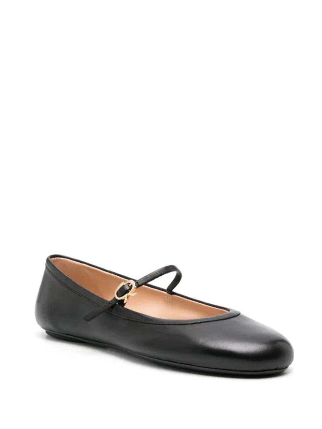 GIANVITO ROSSI Carla Ballerina Flats In Black Product Image