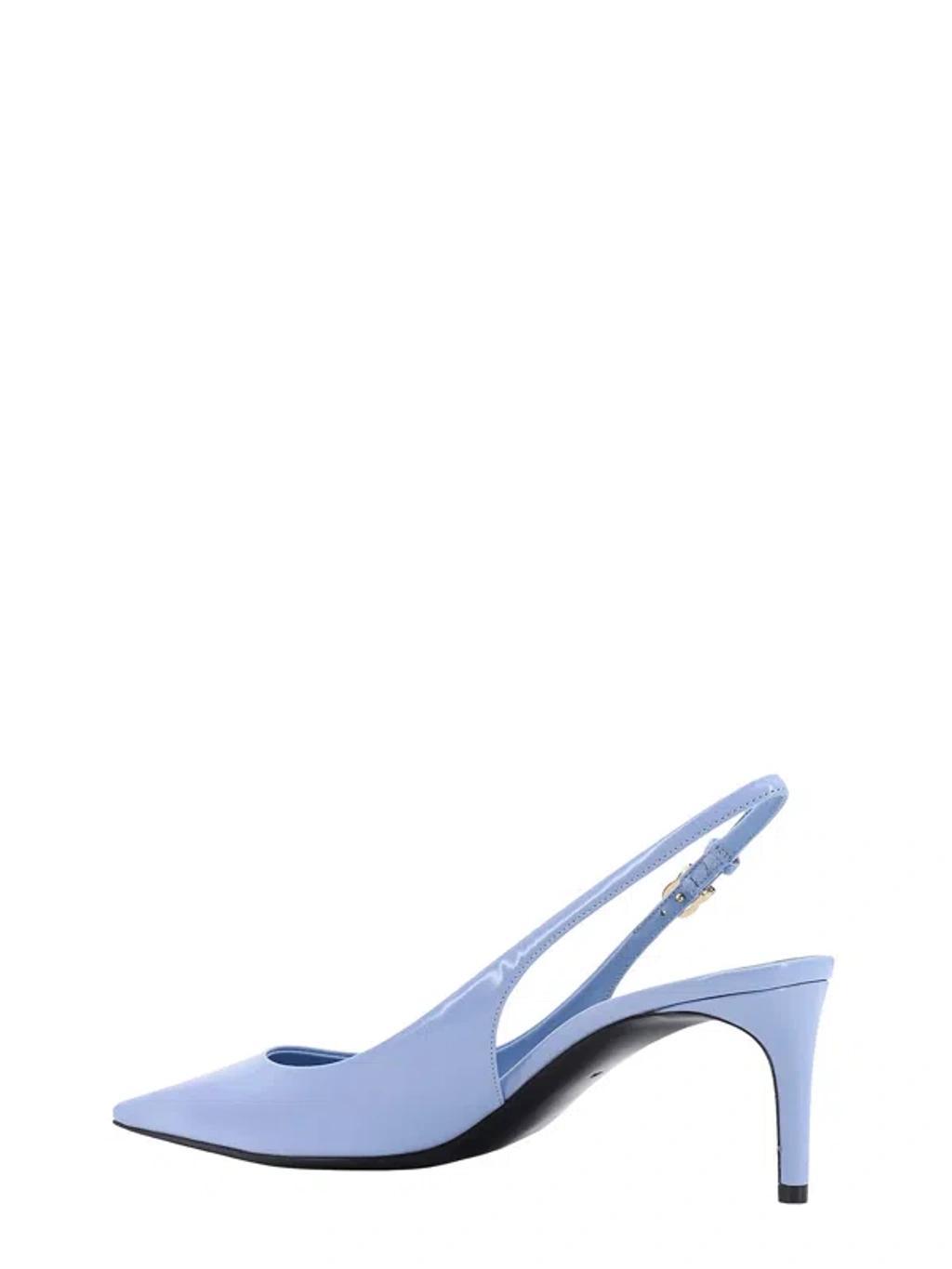 DOLCE & GABBANA 60mm Slingback Pumps In Light Blue Product Image