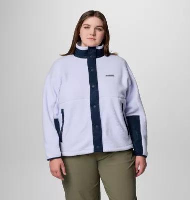 Plus Size Columbia Cloud Point Snap Fleece, Womens Product Image