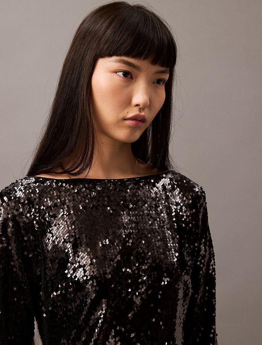 Sequin Midi Dress Product Image