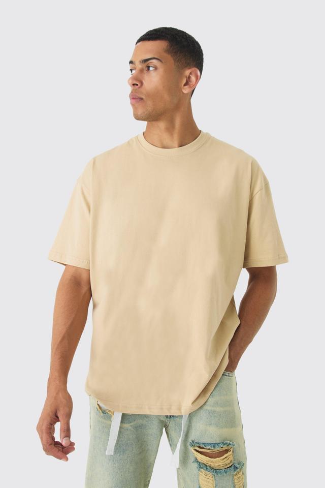 Oversized Basic Crew Neck T-shirt | boohooMAN USA Product Image