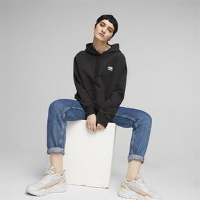 PUMA DOWNTOWN Women's Oversized Graphic Hoodie Product Image