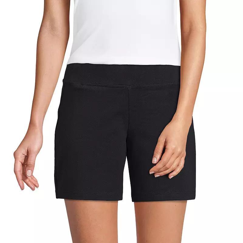 Womens Lands End Starfish 7-in. Midrise Pull-On Shorts Product Image