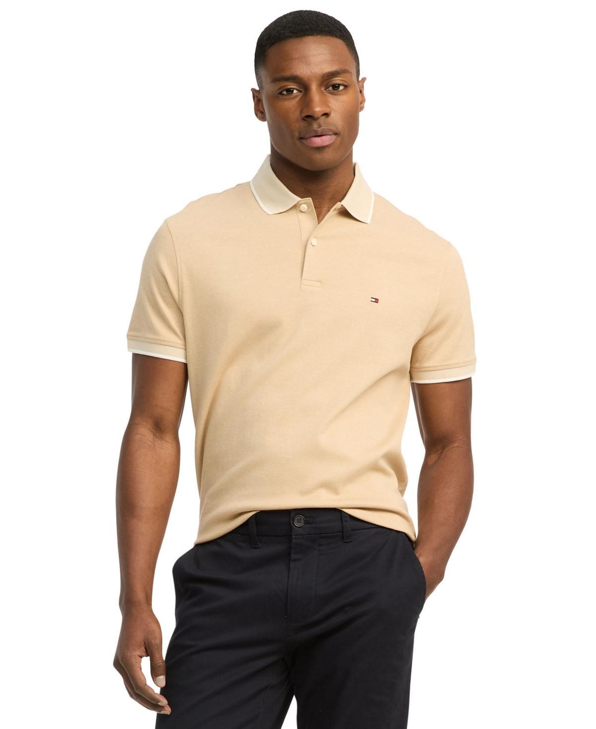 Tommy Hilfiger Men's Regular Fit Two-Tone Interlock Polo Product Image