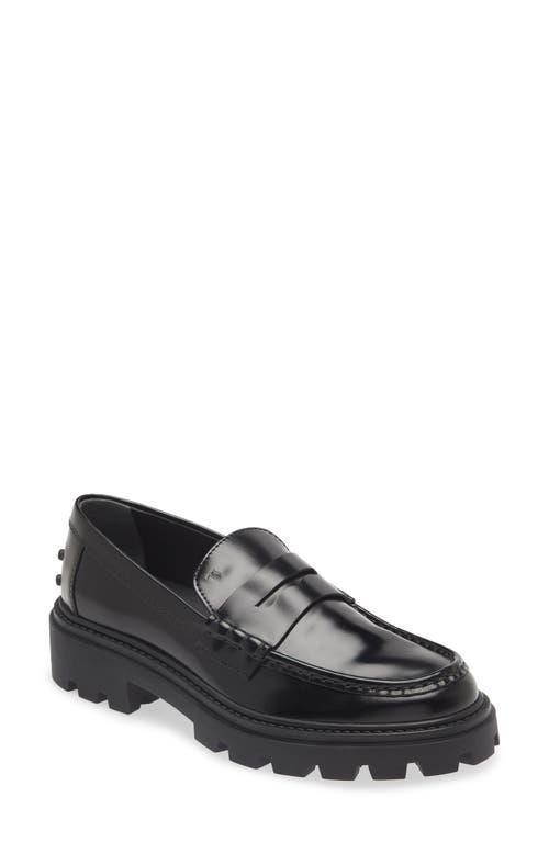 Tods Lug Sole Penny Loafer Product Image