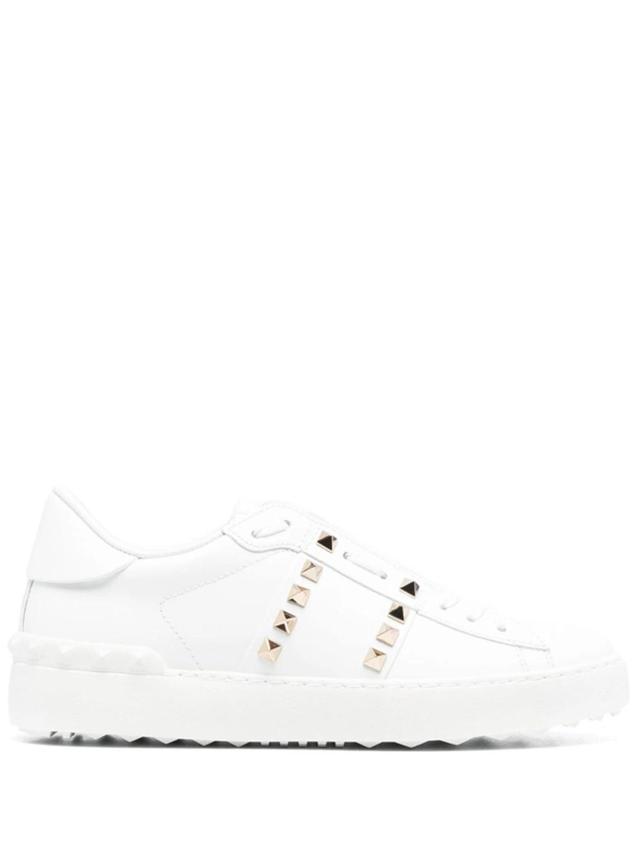 VALENTINO GARAVANI Rockstud Untitled White Leather Sneakers Product Image