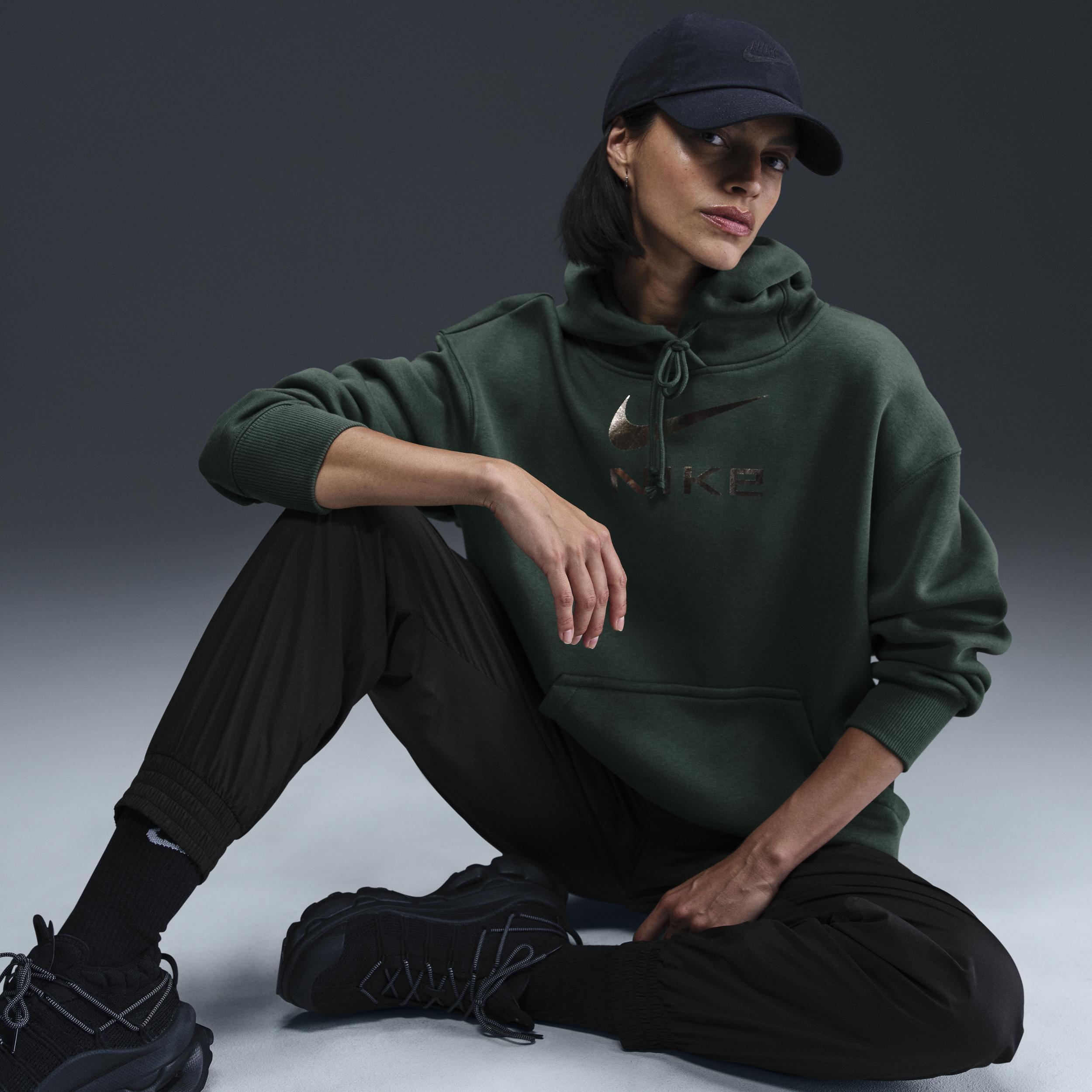 Women's Nike Sportswear Phoenix Fleece Oversized Pullover Graphic Hoodie Product Image