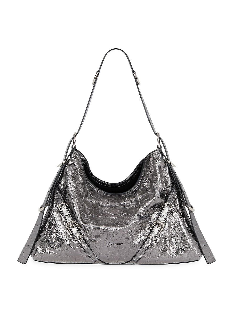 Givenchy Medium Voyou Metallic Leather Hobo Product Image