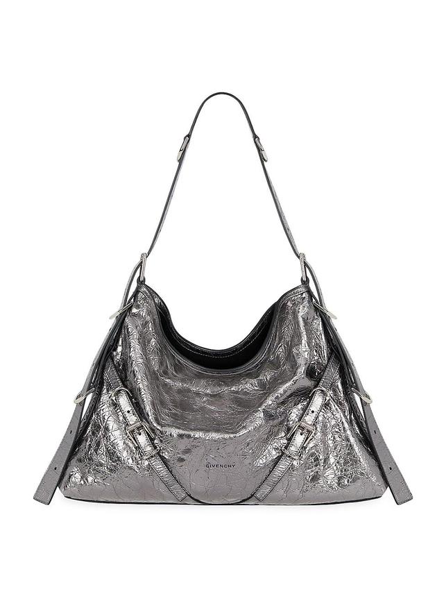 Givenchy Medium Voyou Metallic Leather Hobo Product Image