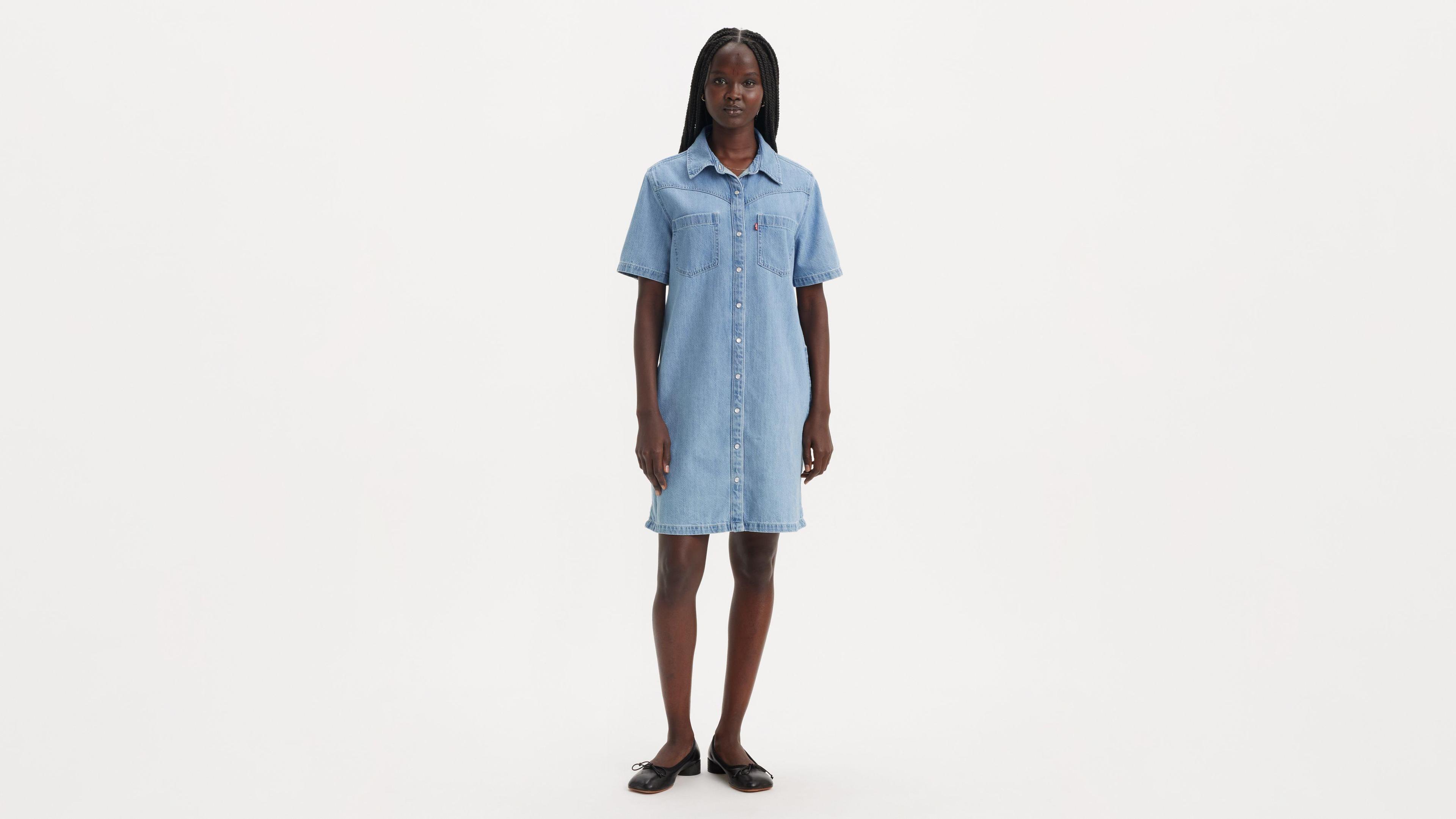 Levi's Short Sleeve Denim Dress - Women's Product Image