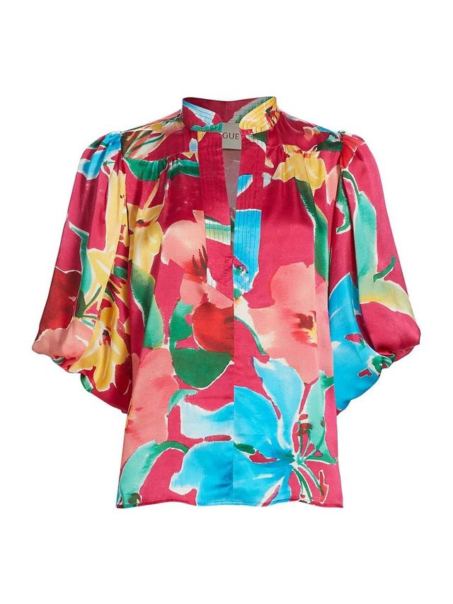 Womens Dani Floral Silk Top Product Image