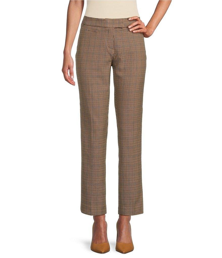 Investments Petite Size the 5TH AVE fit Straight Leg Tummy Control Checked Pants product image