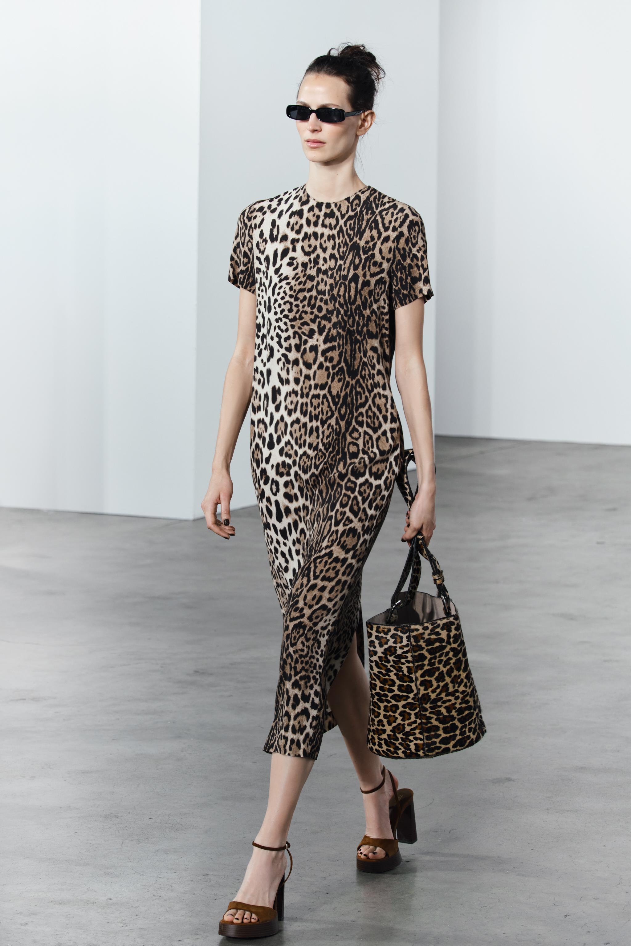 ANIMAL PRINT DRESS ZW COLLECTION Product Image