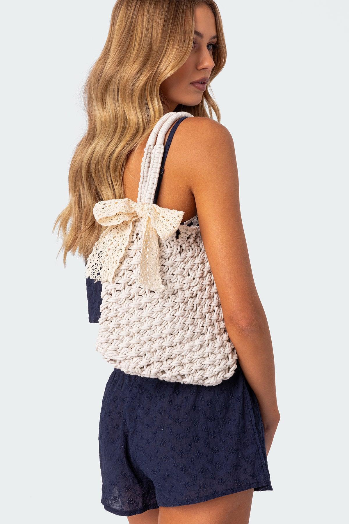 Crochet Tote Bag Product Image