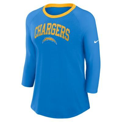 Los Angeles Chargers Women's Nike NFL 3/4-Sleeve T-Shirt Product Image