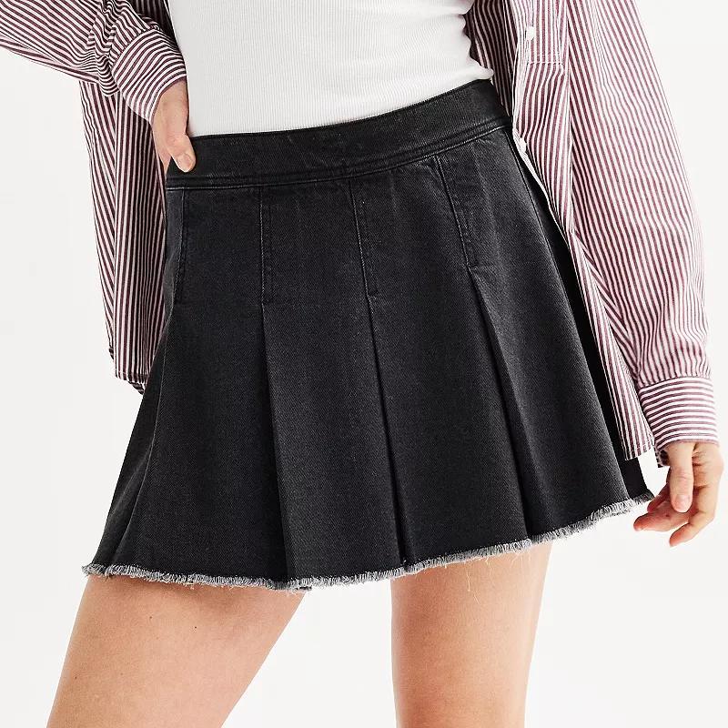 Juniors SO Pleated Mini Skirt, Womens Product Image