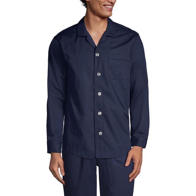 Big & Tall Lands End Poplin Pajama Sleep Shirt, Mens Product Image