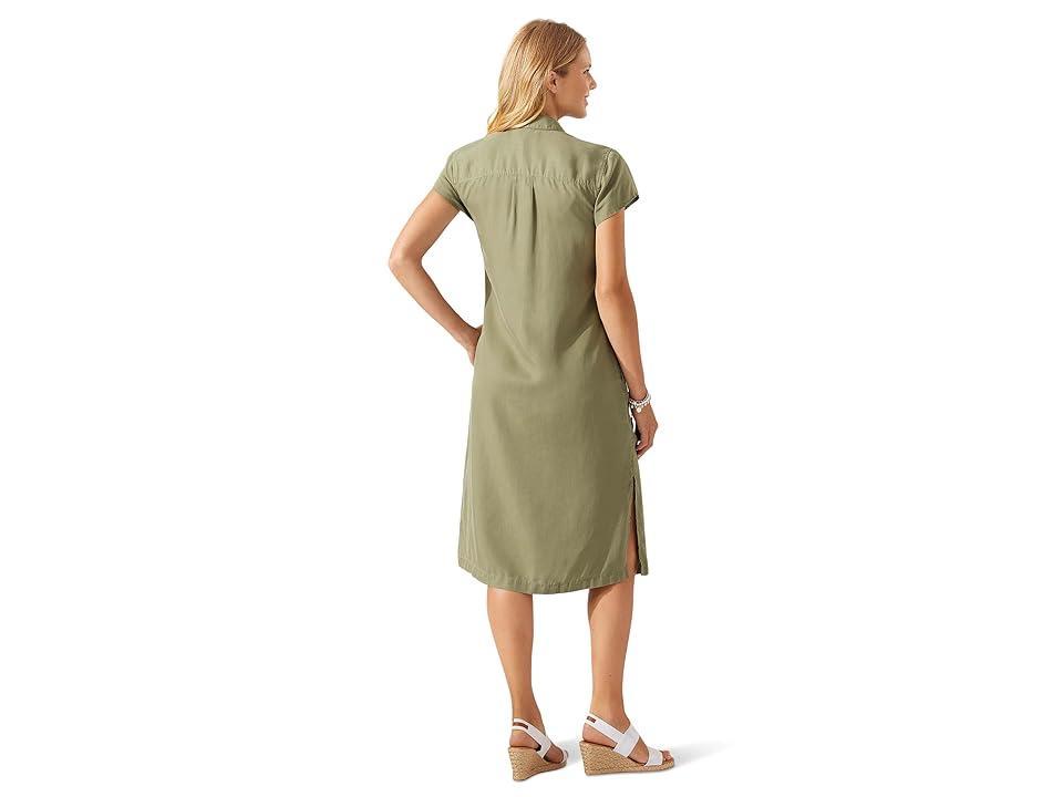 Tommy Bahama Mission Beach Shirtdress (Tea Leaf) Women's Dress Product Image