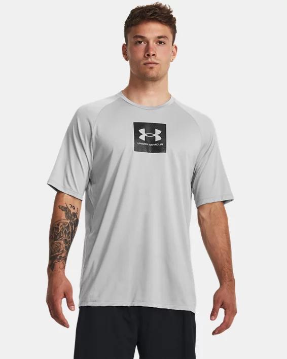 Mens UA Tech Print Fill Short Sleeve Product Image