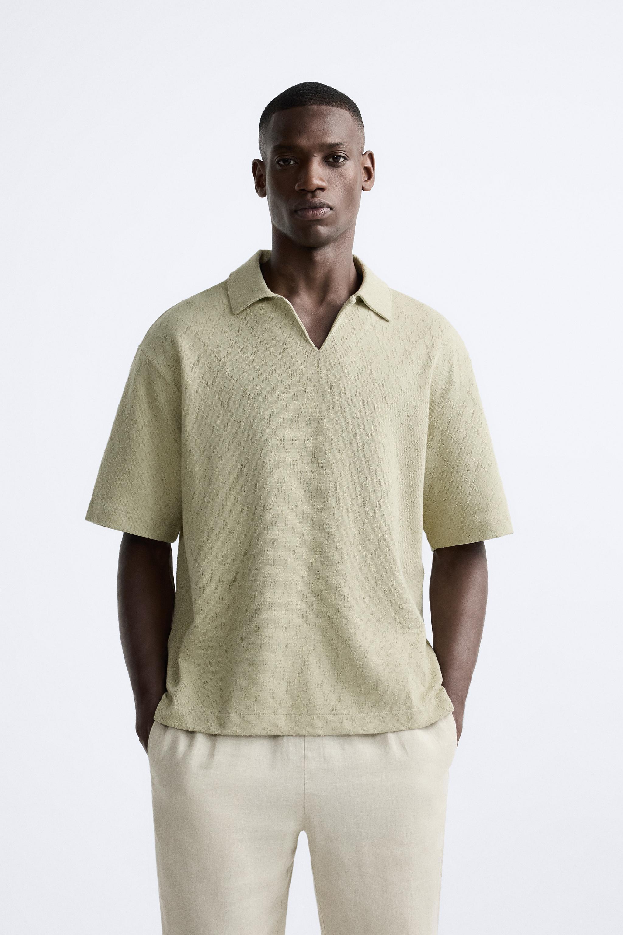 GEOMETRIC JACQUARD POLO Product Image