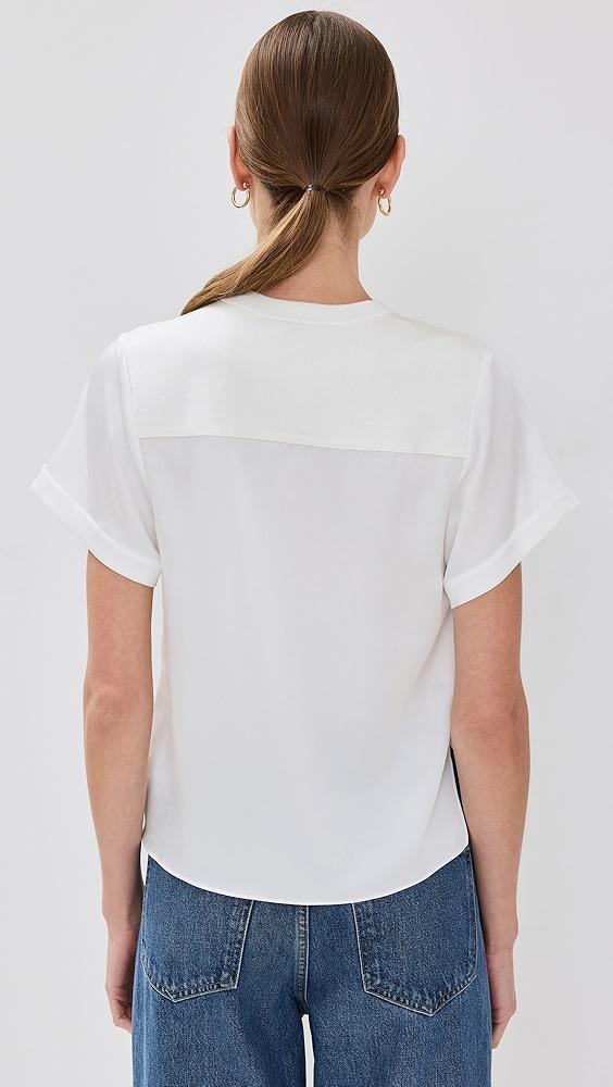 SIMKHAI Addy Knit Back T-Shirt | Shopbop Product Image